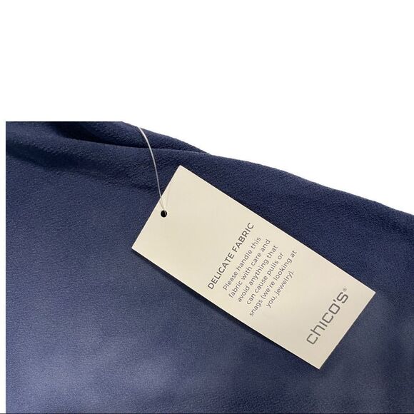 Chico's Lace Hem Top 0 Small NWOT - Picture 6 of 7
